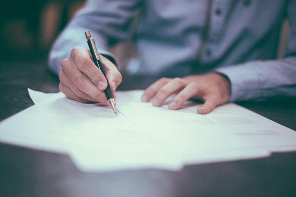 Reviewing and signing documents